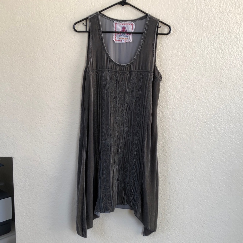 Johnny Was | Sleeveless Velvet Tunic Dress